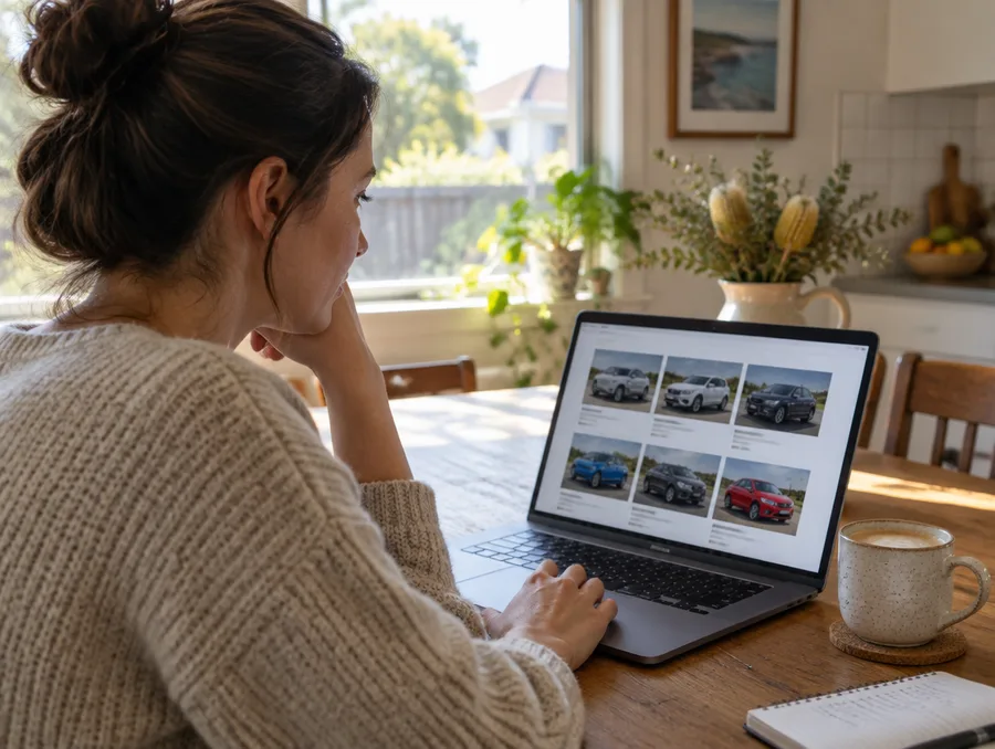 Browsing cars at home